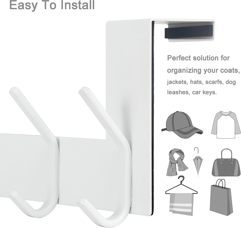 WEBI Over The Door Hooks for Clothes:Door Hanger,Over The Door Towel Rack,Doo...