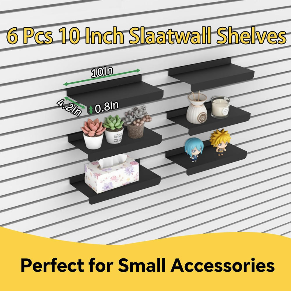 30 PCS Slatwall Accessories Kit, with 4 Pcs Slatwall Baskets, 6 Pcs Slatwall ...