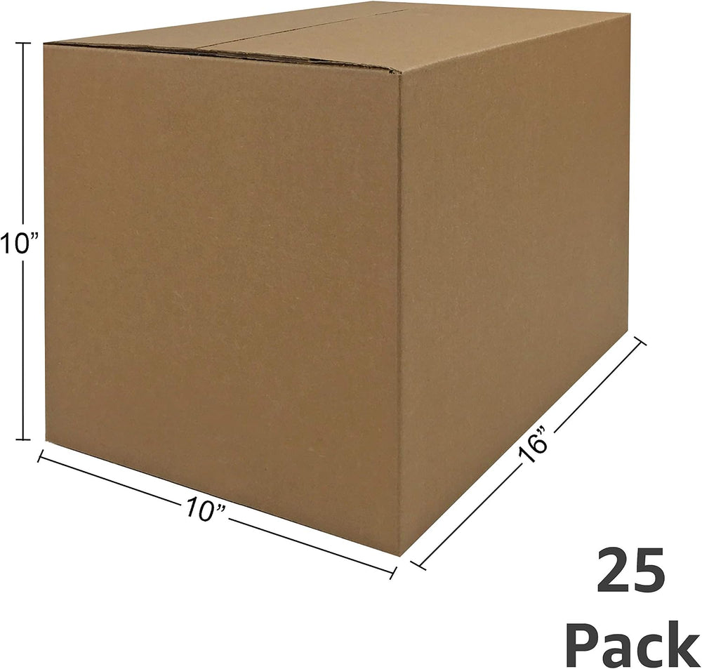 Moving Boxes Bundle of 16"x10"x10" (Small Boxes - Pack of 25)