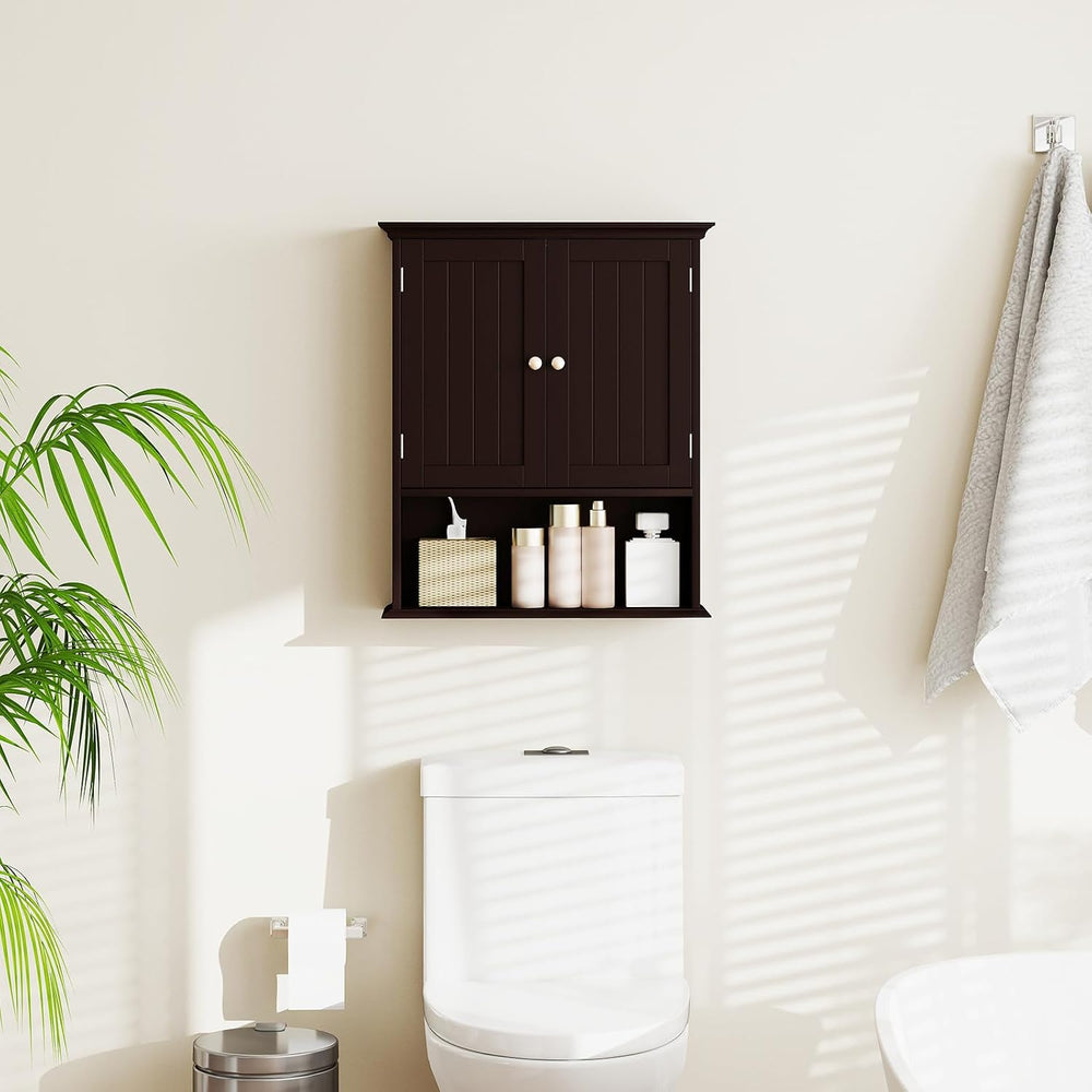 GIANTEX Wall Mounted Medicine Cabinets - Above Toilet Bathroom Cabinet with A...