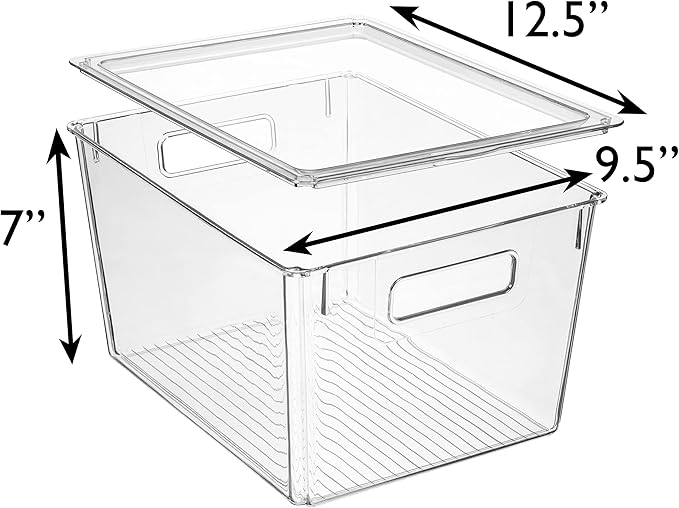 ClearSpace Plastic Storage Bins (8 Pack)