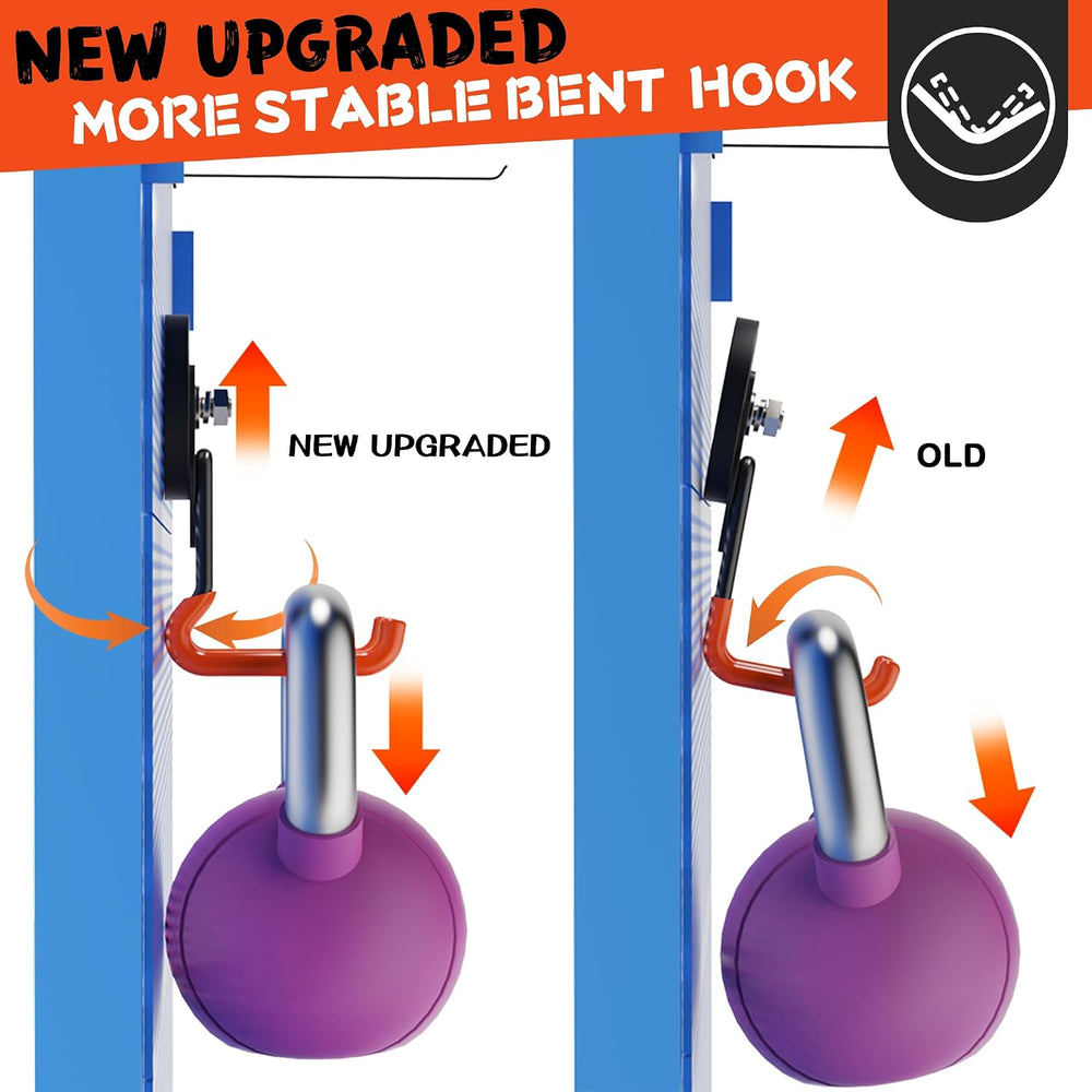 Pro-Mag Upgraded Heavy Duty Magnetic Garage Hooks,4 Pack Strong Large Magnet ...