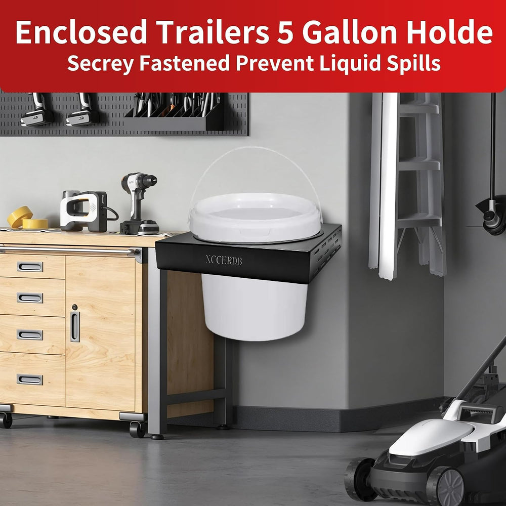 5 Gallon Bucket Holder with Rubber Shock Protection, 11.4" ID
