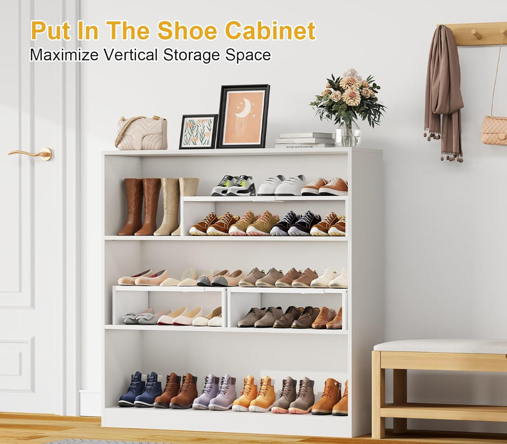 3 Pack Expandable 1 Tier Shoe Rack for Shoe Cabinet/Closet/Entryway