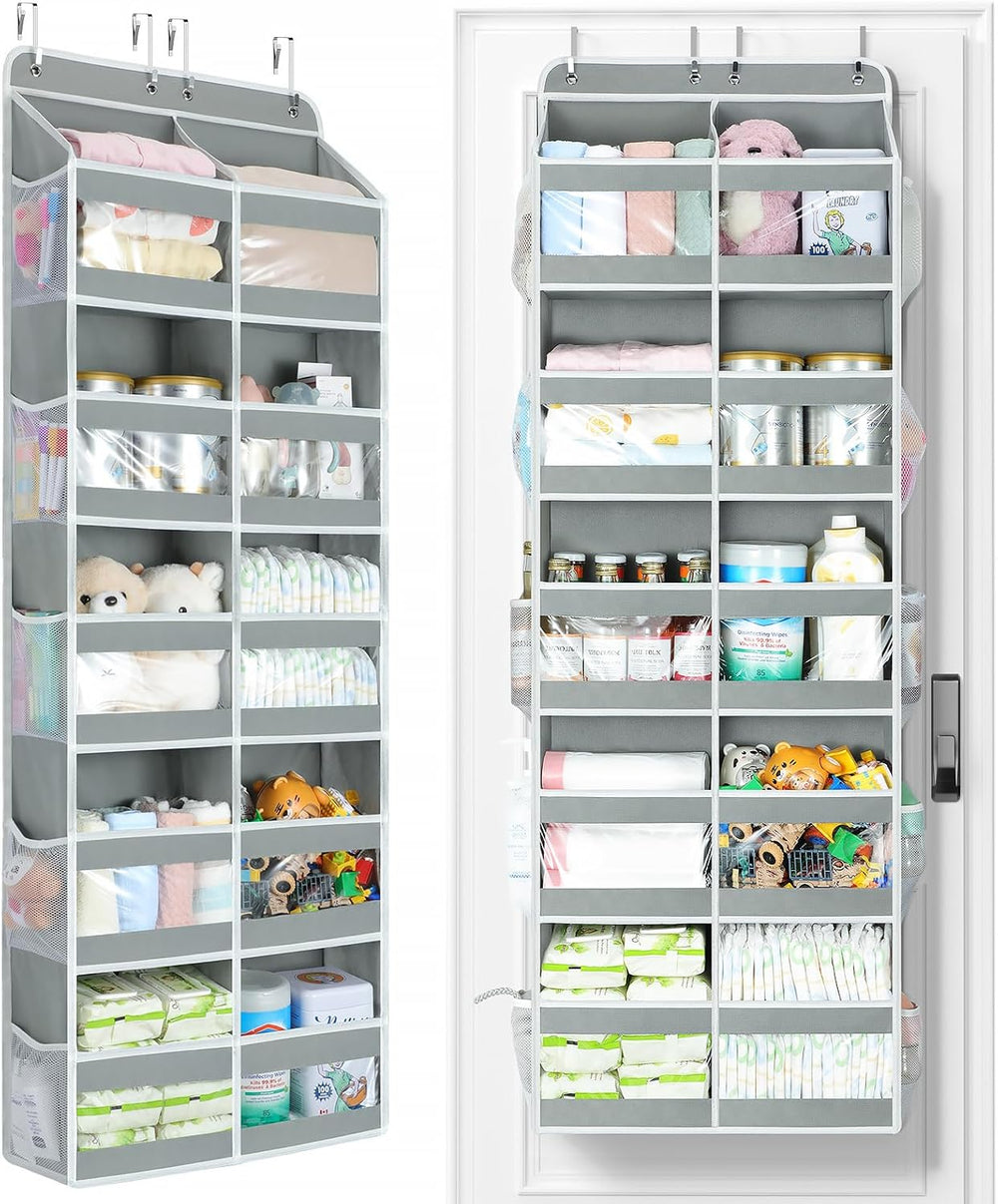 Yecaye 5-Tier Over The Door Organizer Dual-Column, 80lbs Load Over the Door S...