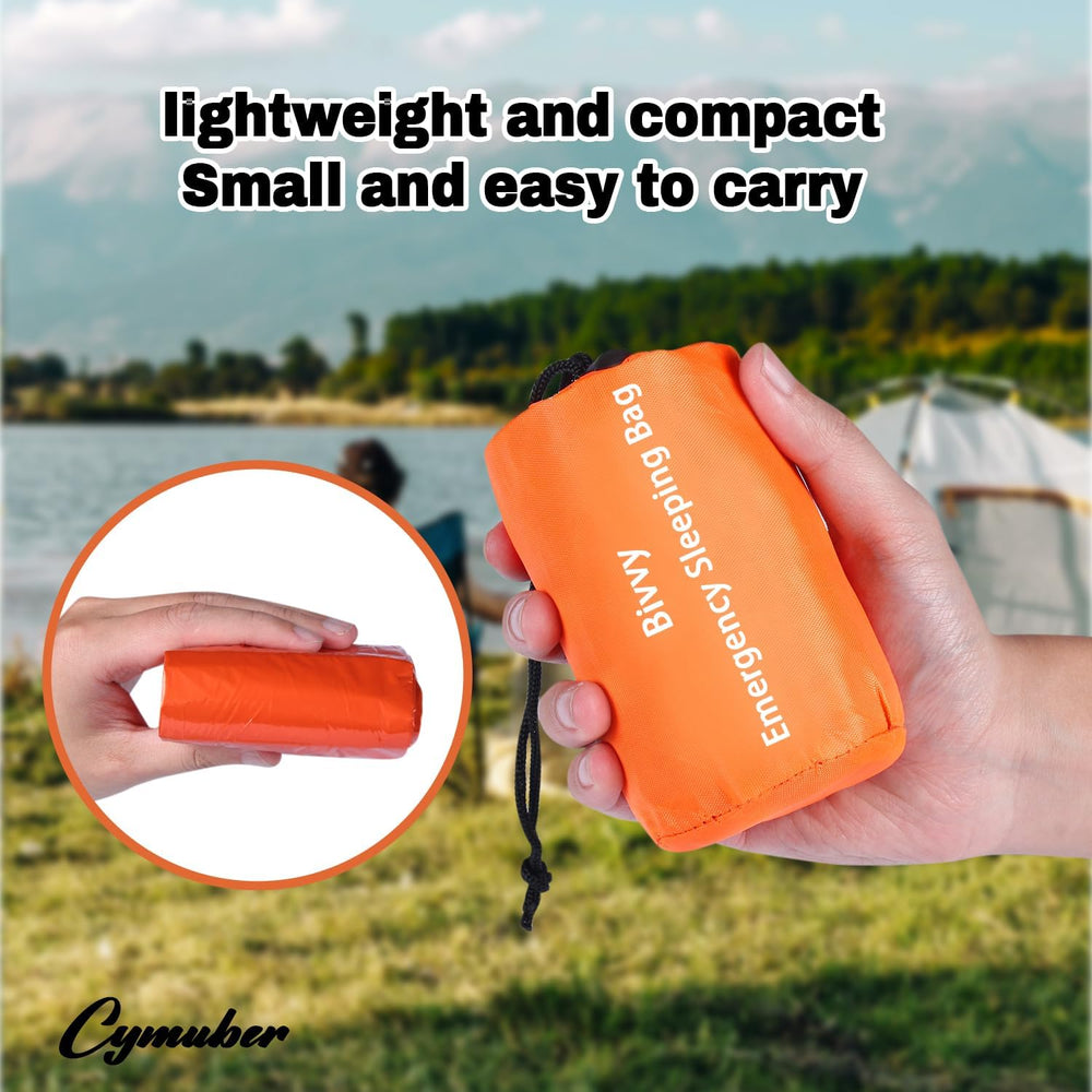 Emergency Sleeping Bag Survival Bag, Cymuber Portable Waterproof Thermal Bivy...