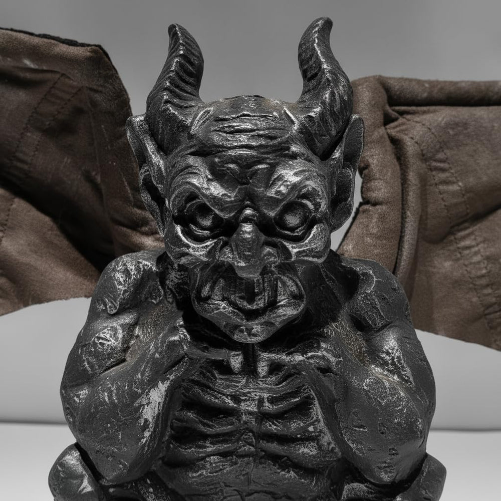 Hand-Painted Resin Halloween RIP Tombstone, Battery-Operated Horror Decor