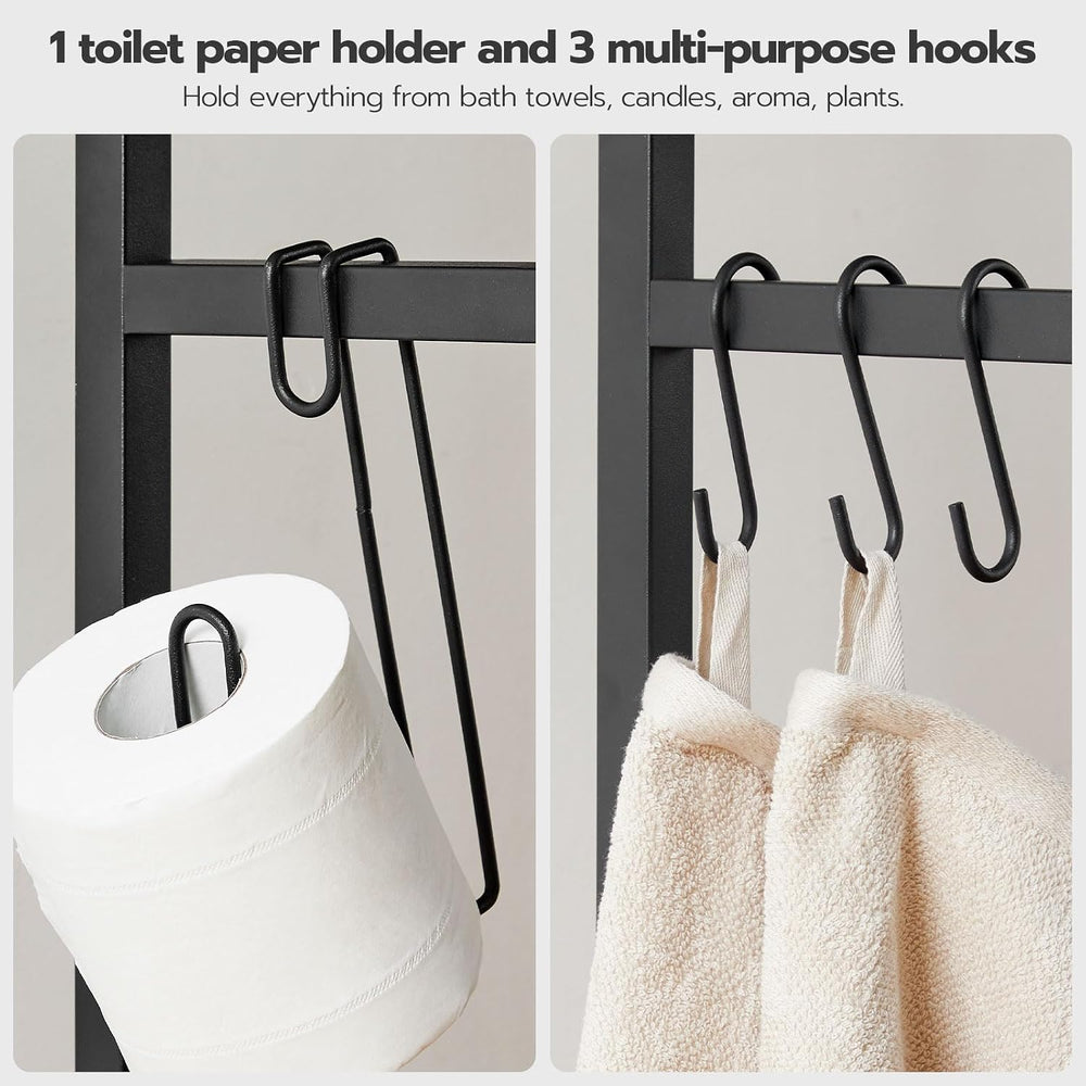 HOOBRO Over The Toilet Storage, 2-Tier freestanding Over the Toilet Storage, ...