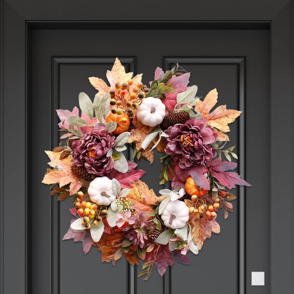 20" Fall Wreaths for Front Door,Autumn Door Wreaths,Fall Decorations for...
