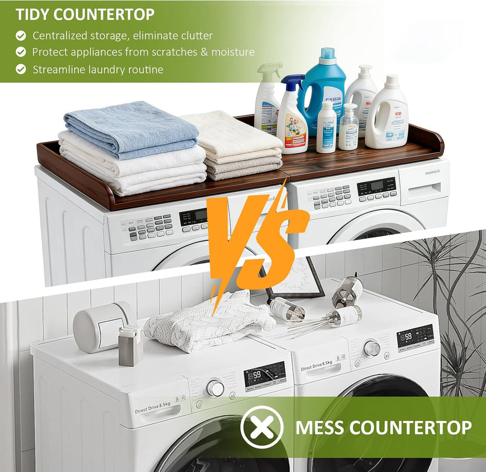 Washer Dryer Countertop 54" x 27.5", Laundry Room Organization