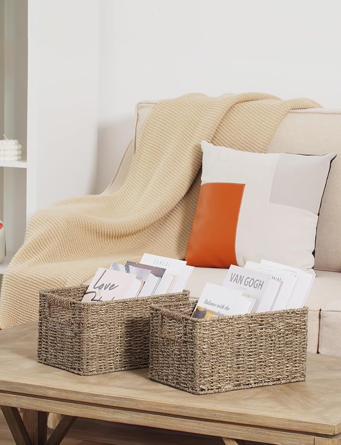 StorageWorks Wicker Storage Basket (2-Pack)