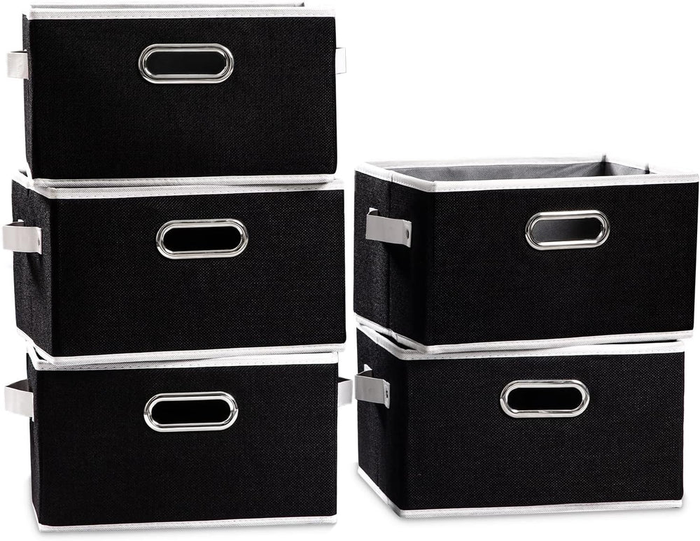 PRANDOM Large Collapsible Storage Bins (5-pack)