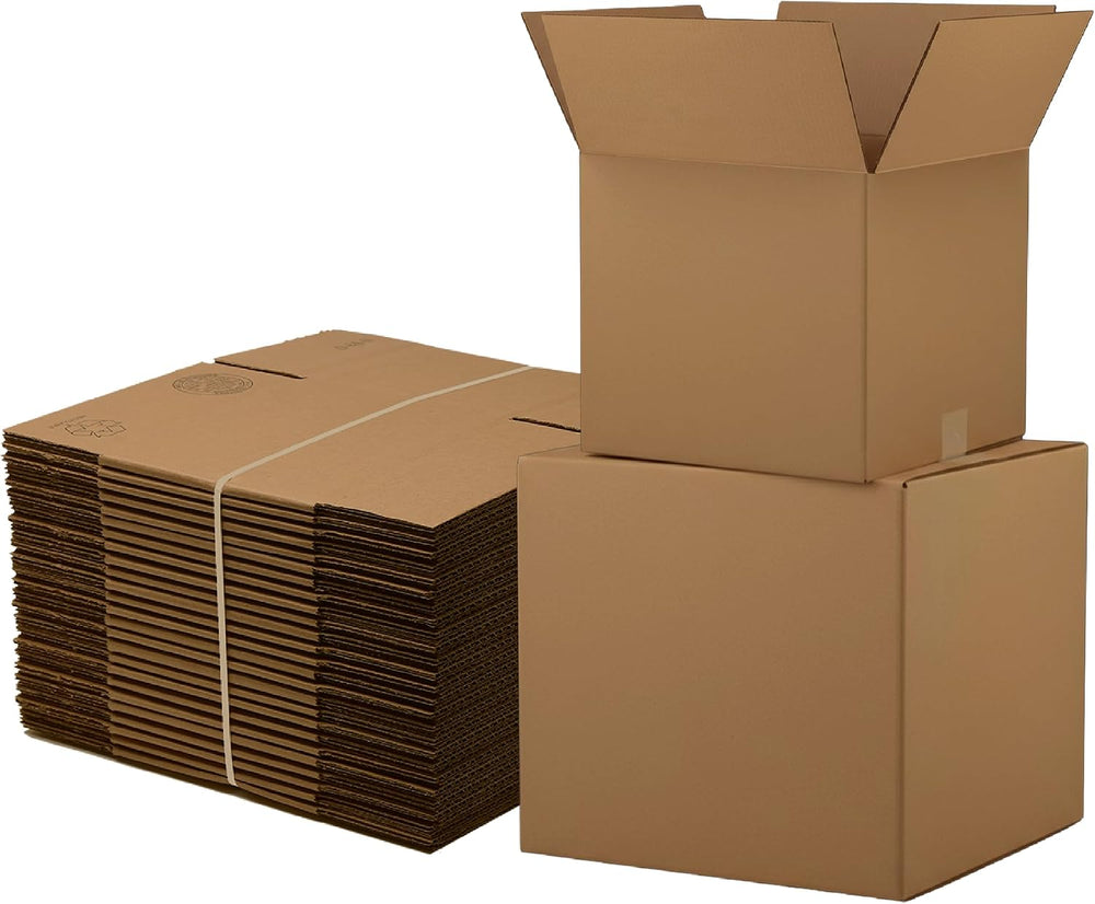 The Boxery 3"x3"x3" Corrugated Cardboard Boxes 100-Pack