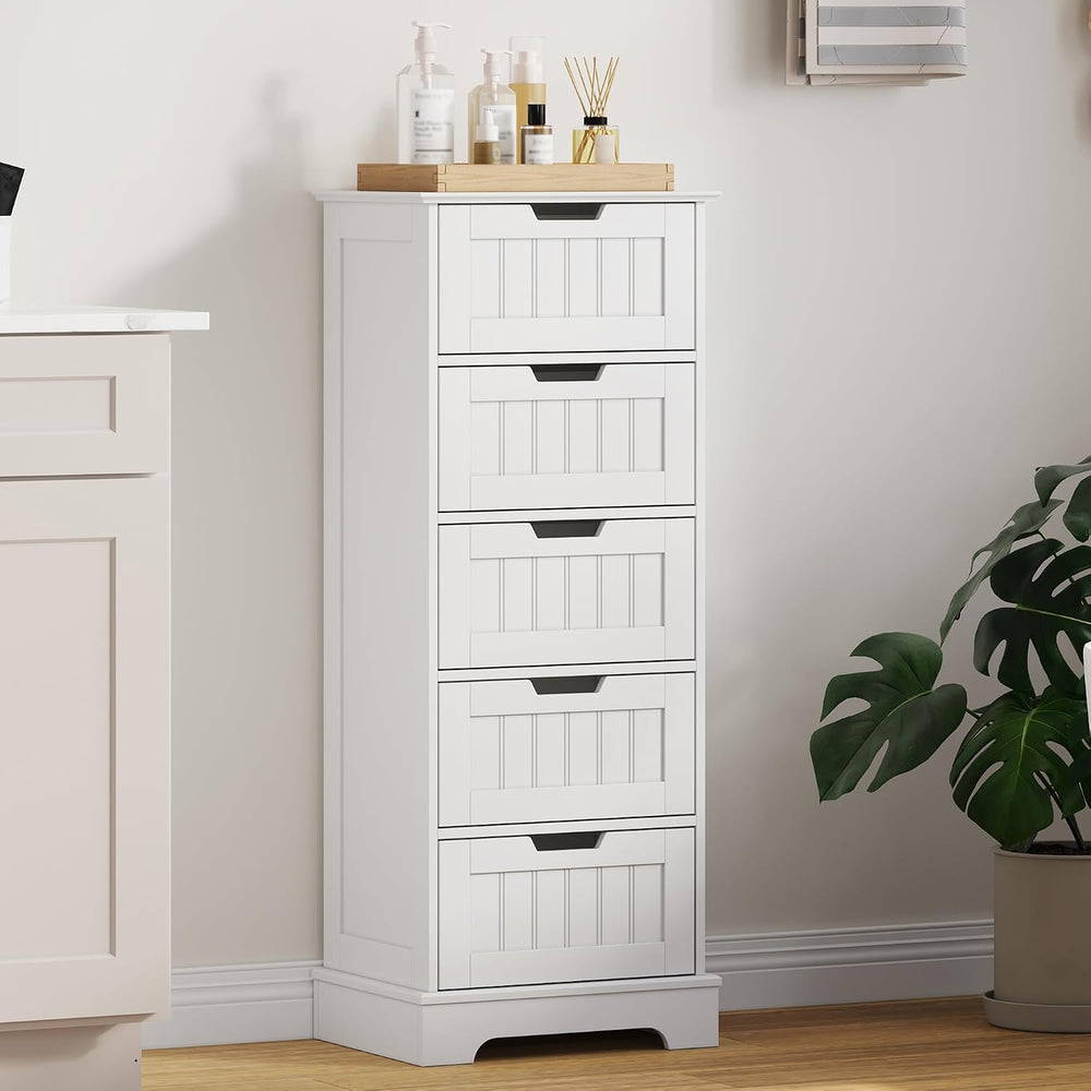 ChooChoo Bathroom Storage Cabinet with 5 Drawers, 15.7" W Bathroom Cabinet