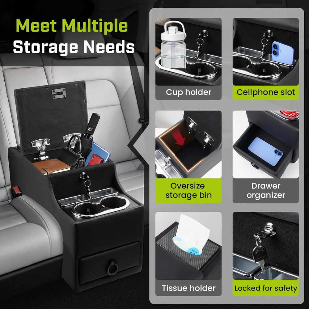 Mixsuper Center Console Between Seat Organizer for Minivans & SUVs Floor ...
