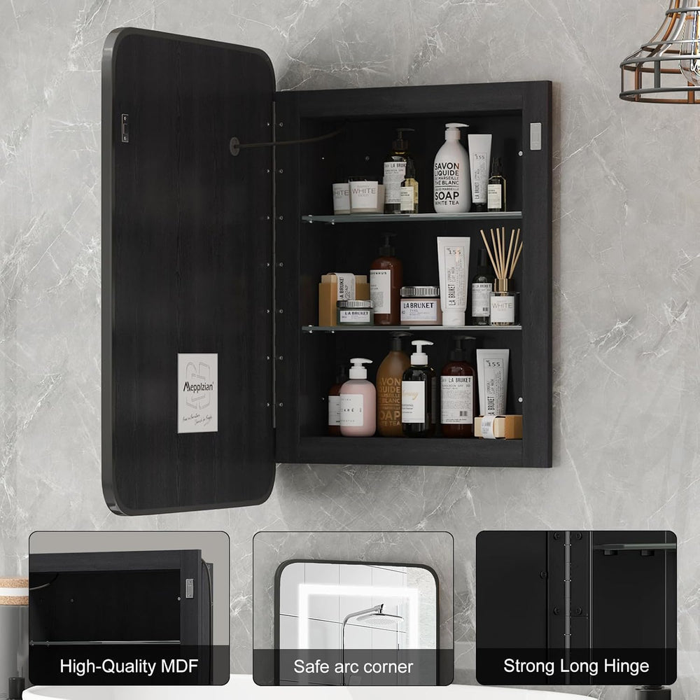 Recessed Medicine Cabinets for Bathroom,Lighted Medicine Cabinet