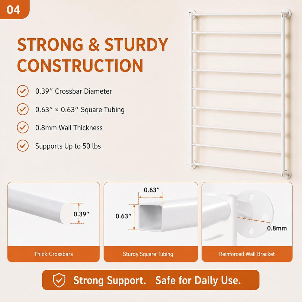 10 Tier Wall Mounted Rack,Scarf Display Stand,Belt Pants Hangers Scarves Hija...