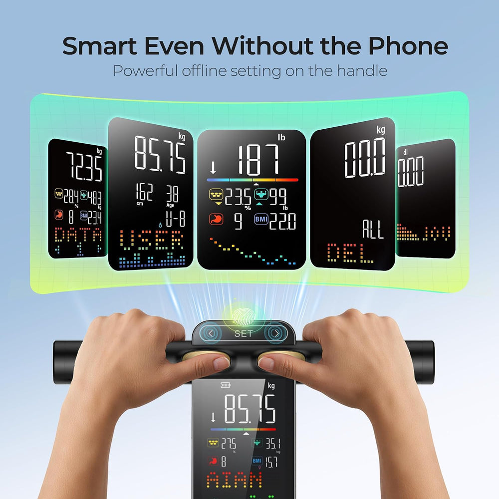 RunStar Smart Scale for Body Weight with Set-Function Handle, 50+ Metrics