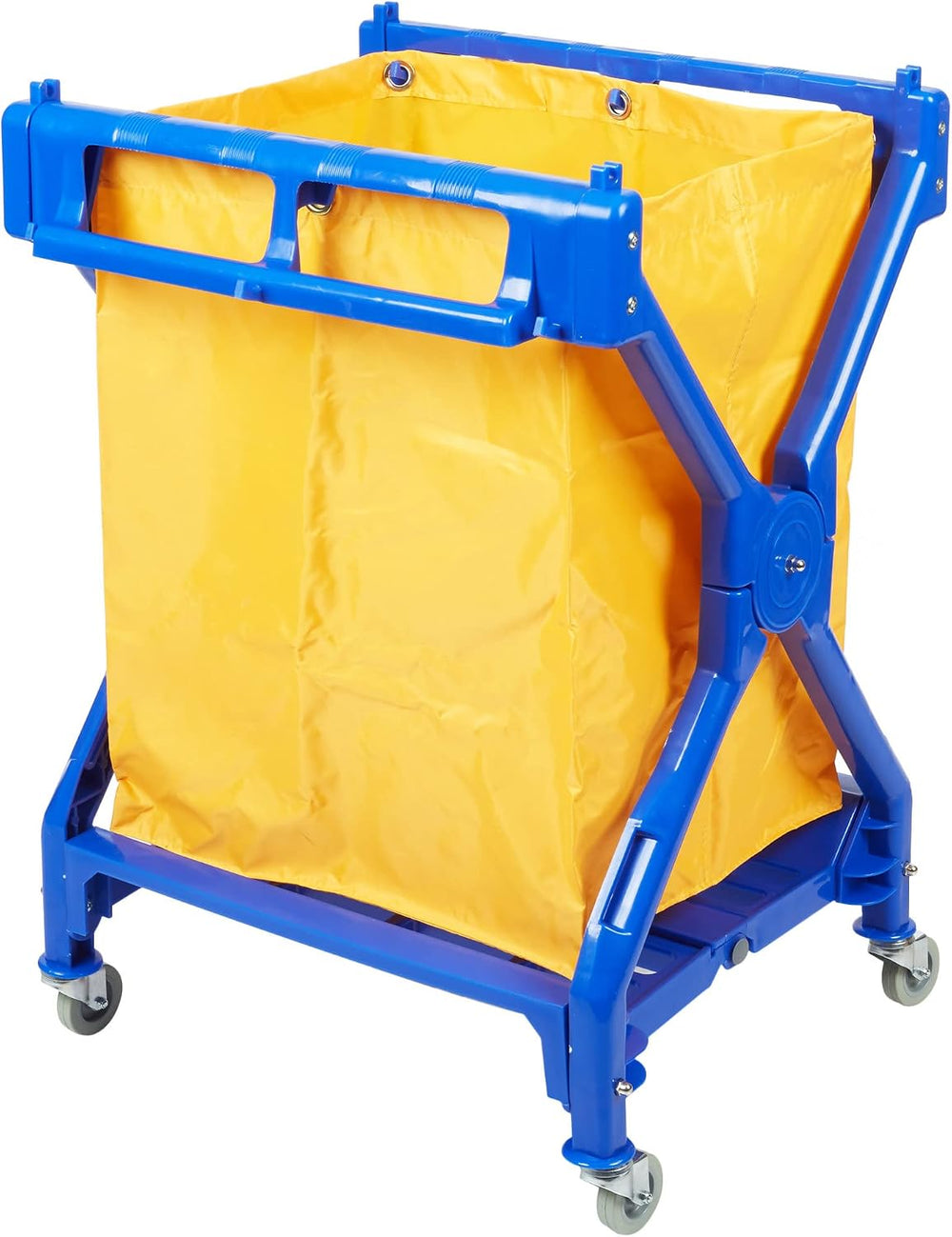 Commercial Laundry Cart with Wheels | 350 LBS Load | Foldable