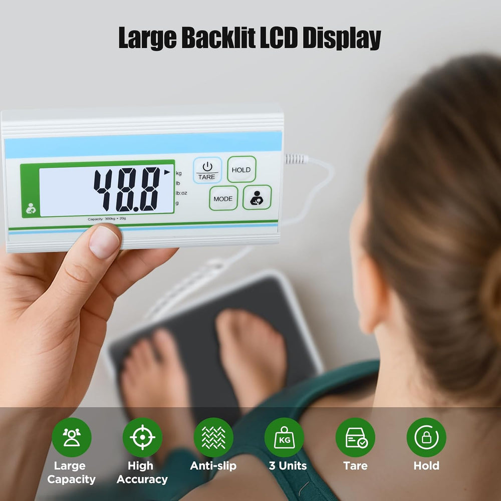 Medical Scale for Body Weight, 660 lb Weight Scale with Easy to Read Digital ...