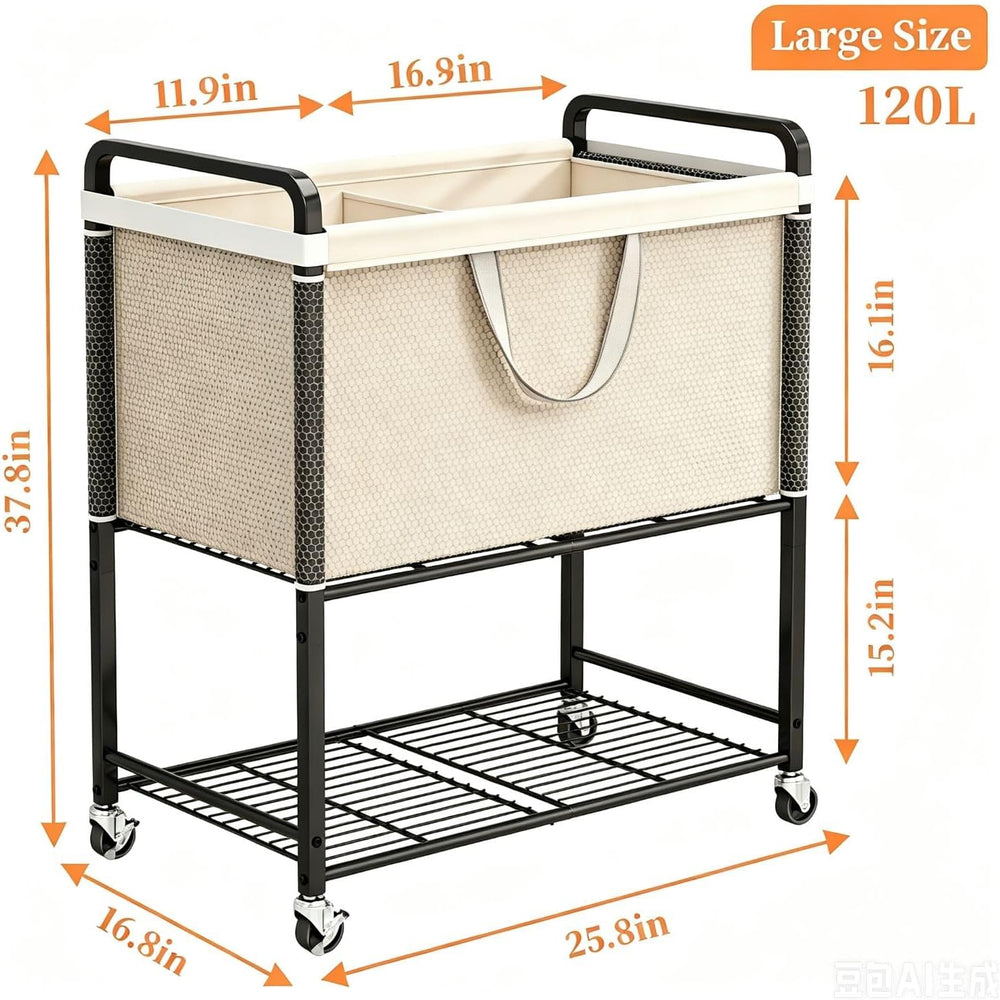 Laundry Hamper cart with wheels: