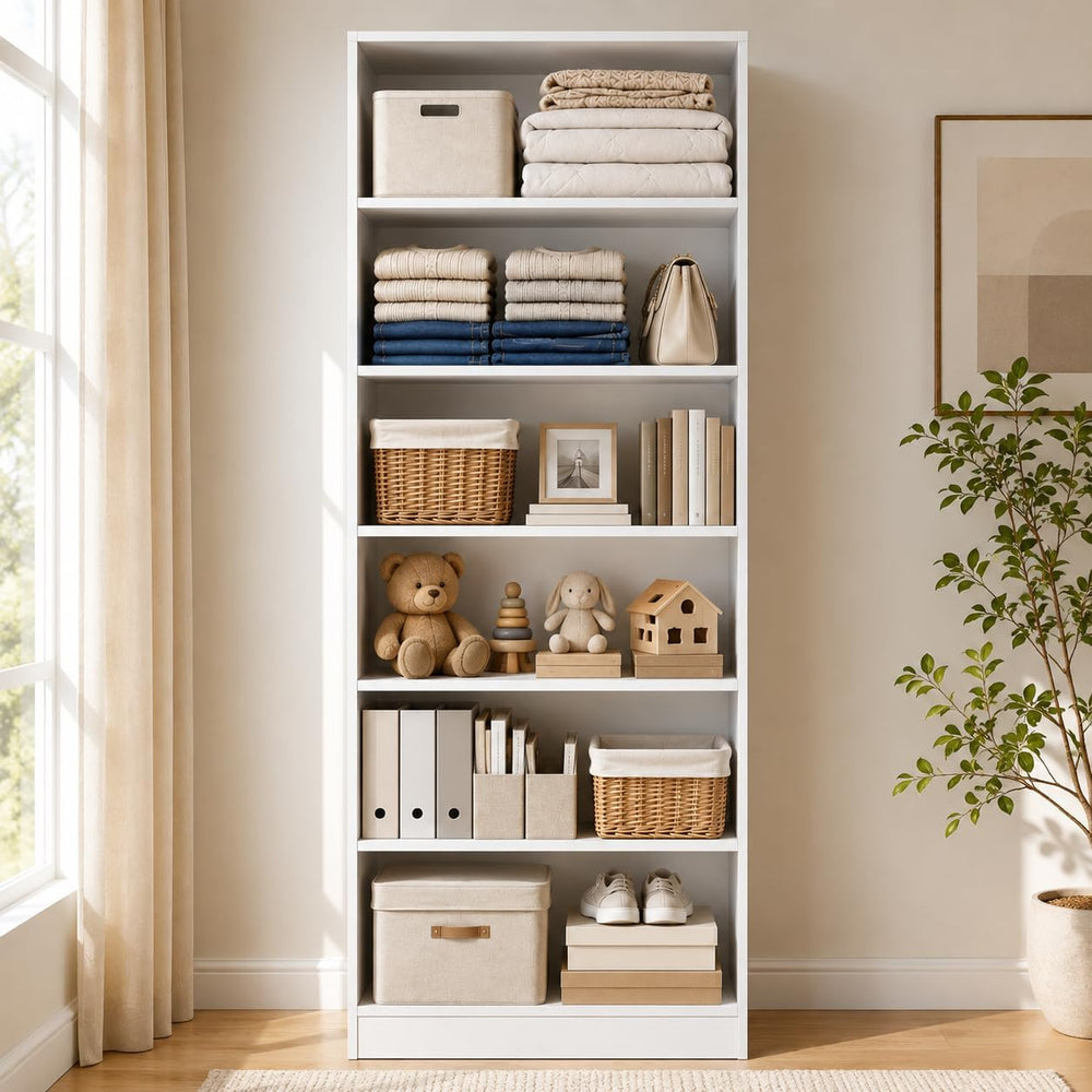 VOWNER 25'' Closet Organizer System with 5 Adjustable Shelves