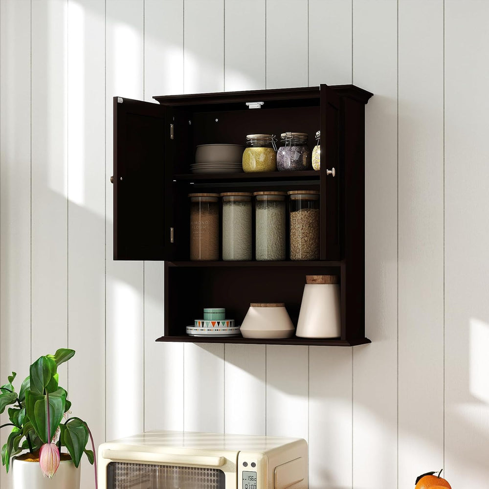 GIANTEX Wall Mounted Medicine Cabinets - Above Toilet Bathroom Cabinet with A...