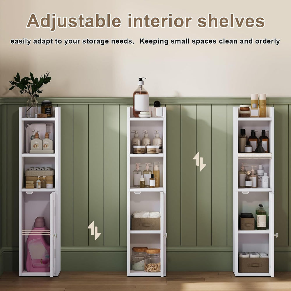 ChooChoo Small Bathroom Storage Cabinet with Adjustable Shelf