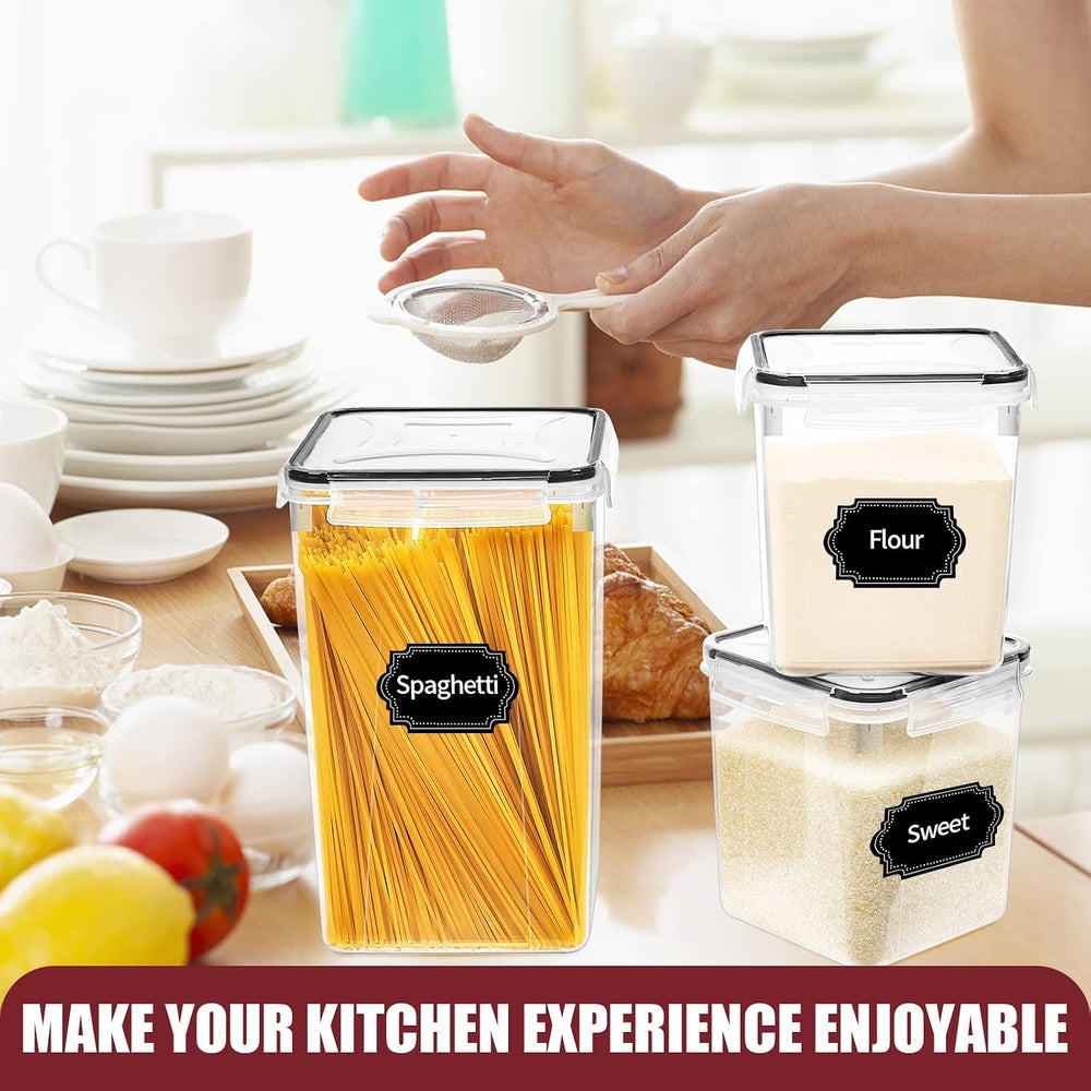PRAKI 10 PCS Flour Sugar Storage Containers for Organizers and Storage