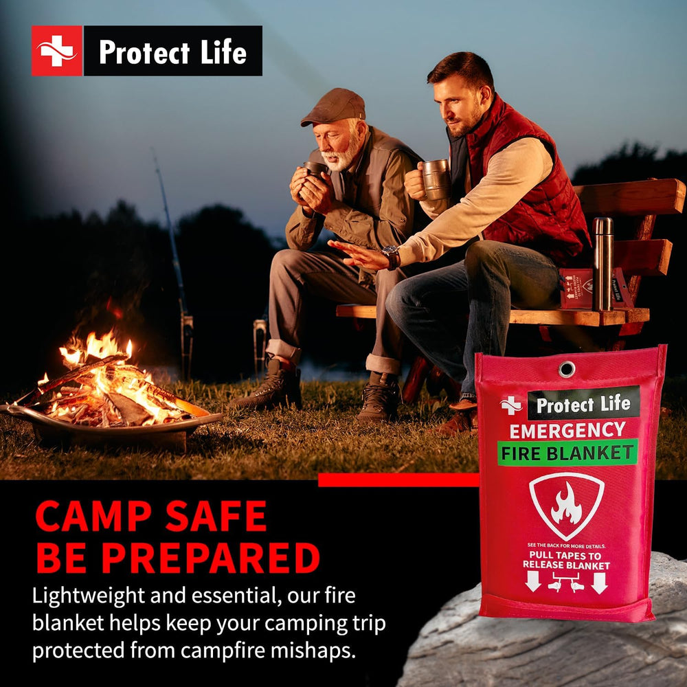 Protect Life Saving Emergency Fire Blankets 4 Pack - 40"x40", Fire ...
