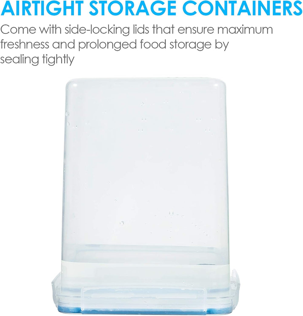 Vtopmart 5.2L Flour Sugar Storage Containers, 4 PCS, Blue