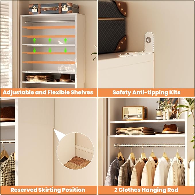 Unikito 3FT Freestanding Closet System