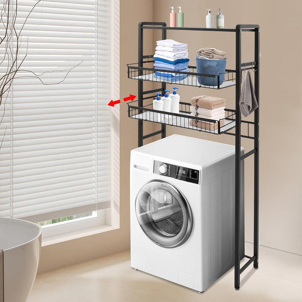 mignonnememe Over Washer and Dryer Shelves 3 Tier Shelving Laundry Room Stora...
