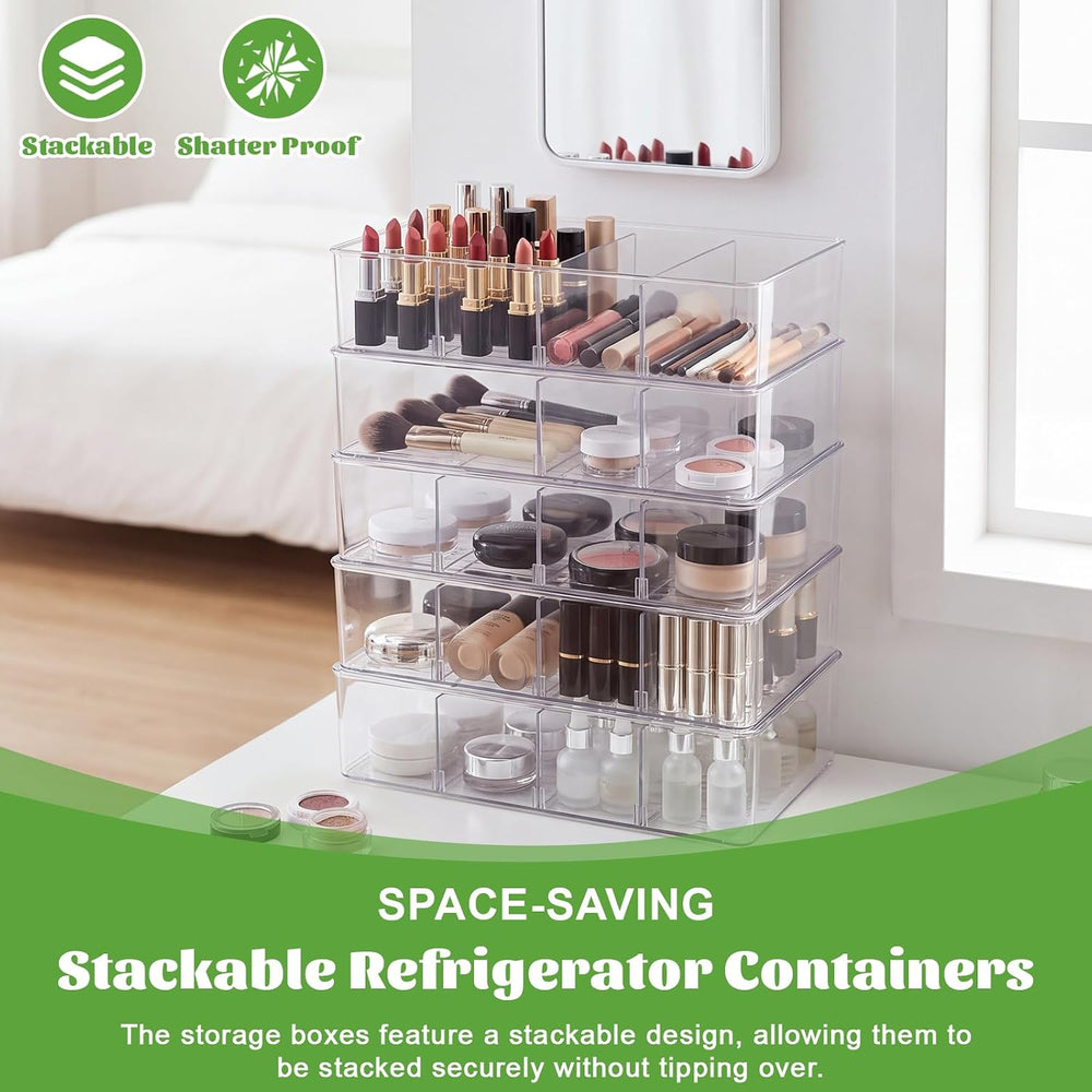 8 Pcs Snack Pantry Organizer Storage for Shelf, Large, Divider