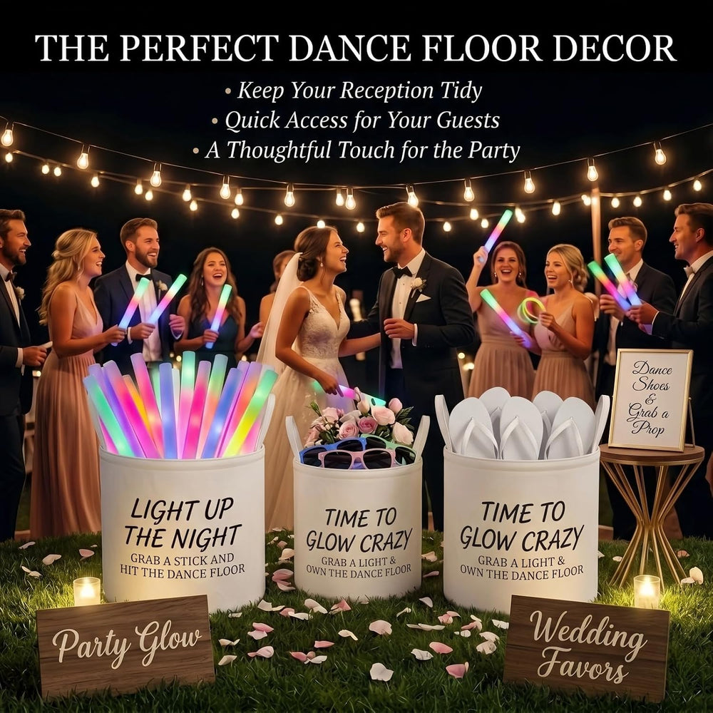 3-Piece Felt Party Baskets Two 15.7" & One 11.8" Bins