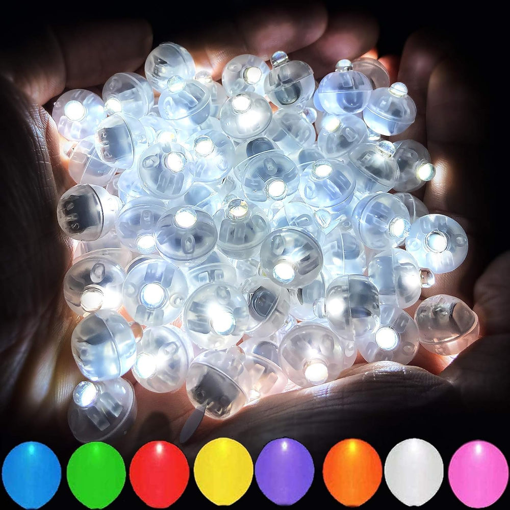 200pcs White LED Balloon Light, Tiny Light Mini Round Led Ball Lamp for Paper...