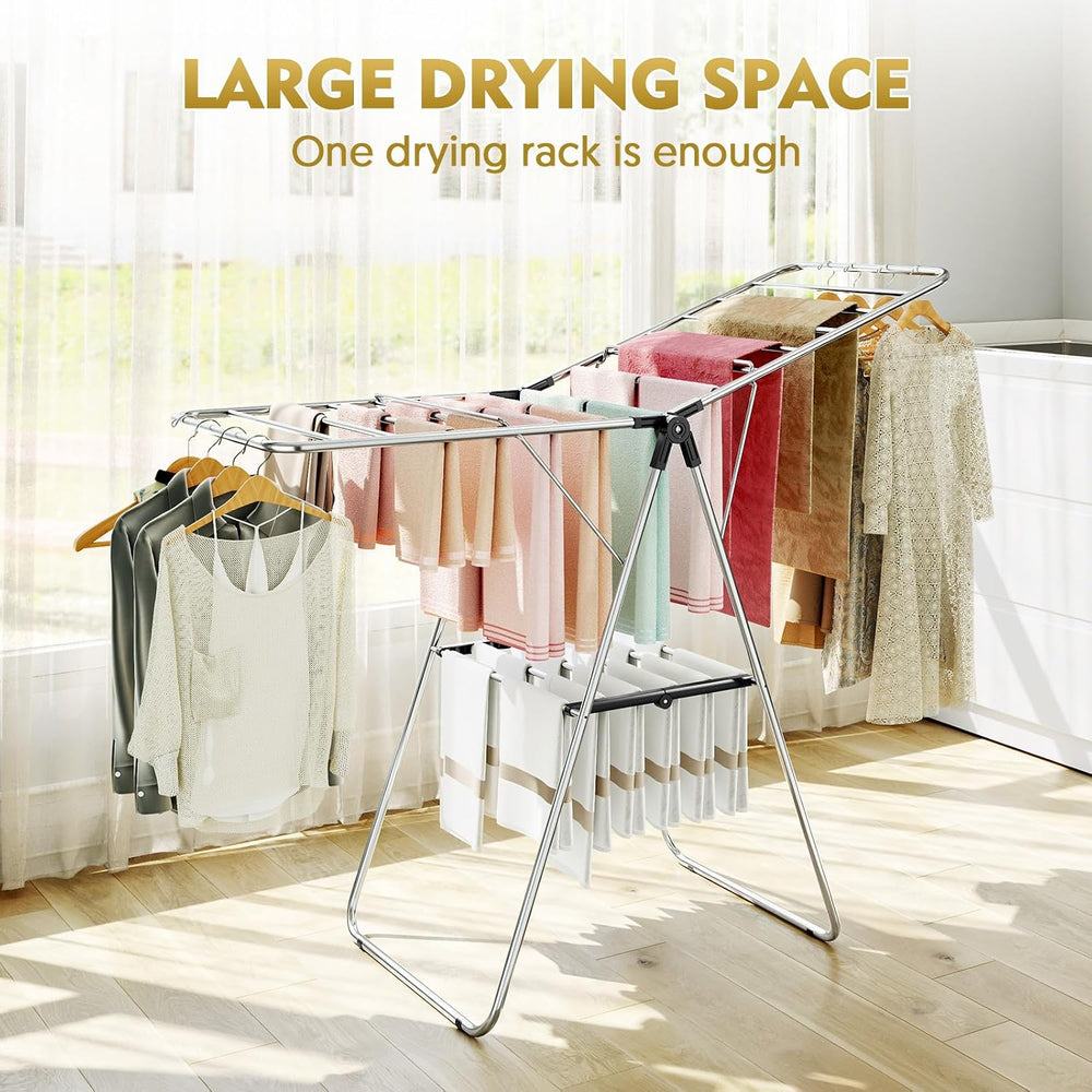 APEXCHASER Large Stainless Steel Clothes Drying Rack