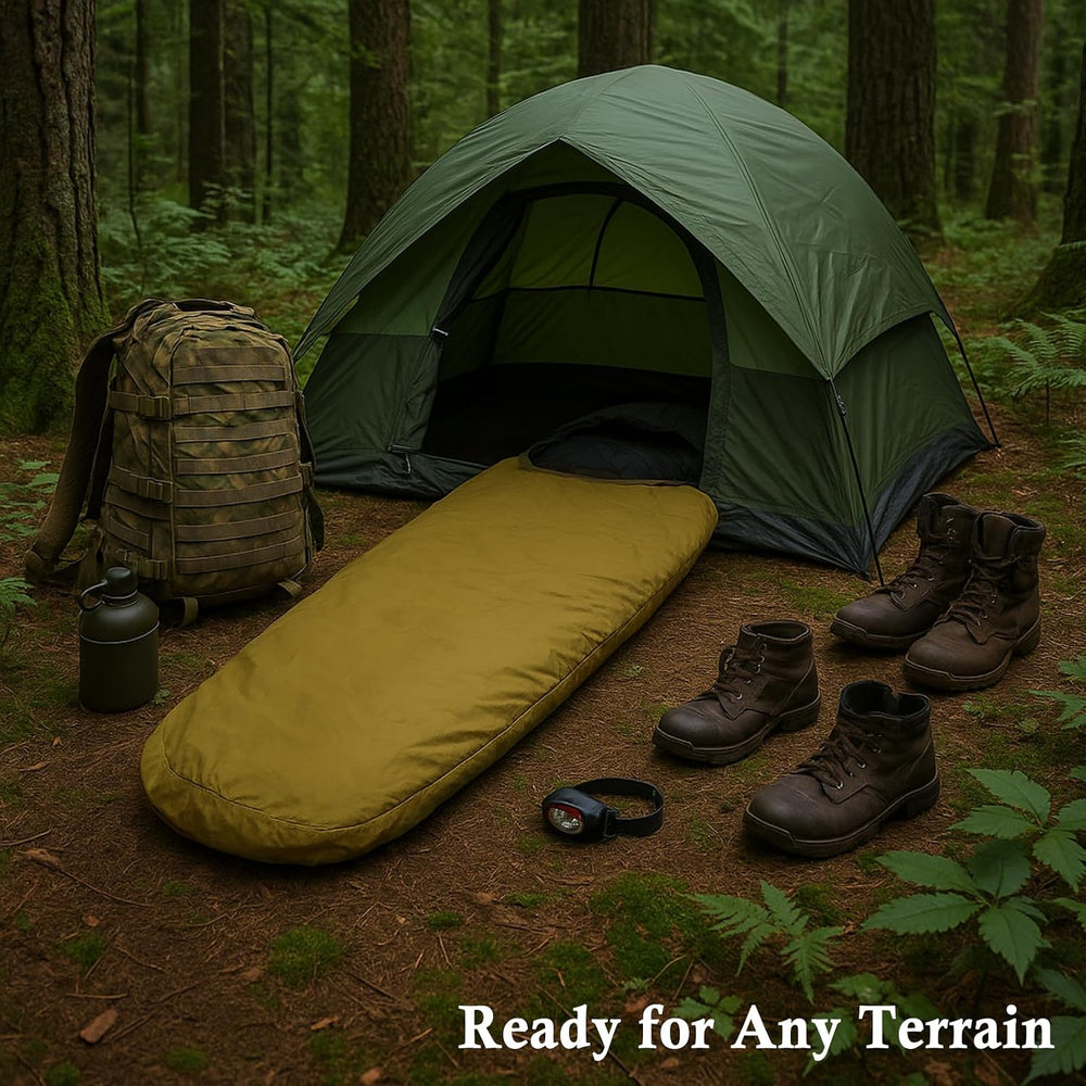AKMAX Military Bivy Cover Sack Waterproof Sleeping Bag Shell Shelter Coyote