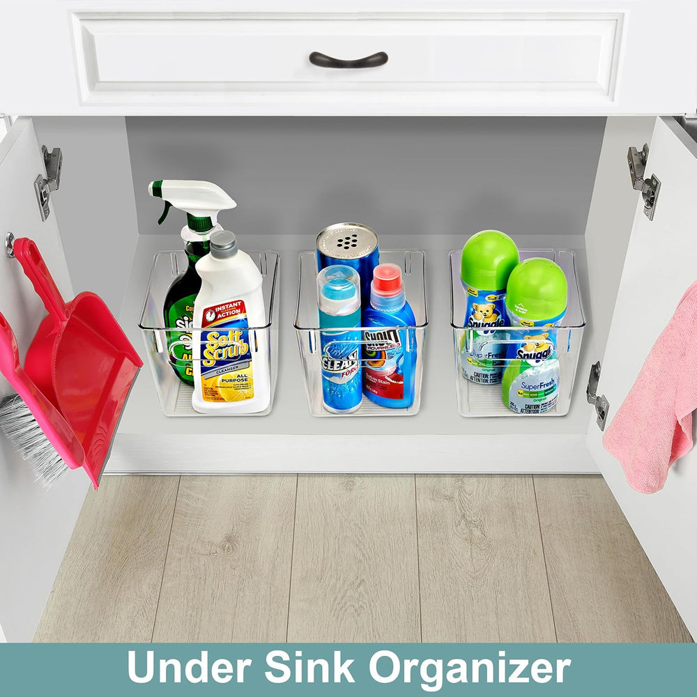 Sorbus Fridge Organizers and Storage, Clear Plastic Bins (Small, 8 Pack)