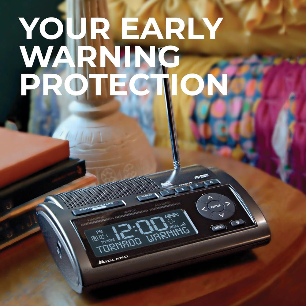 Midland - WR400 Weather Radio Deluxe - NOAA Emergency Alert Scanner – Home Us...