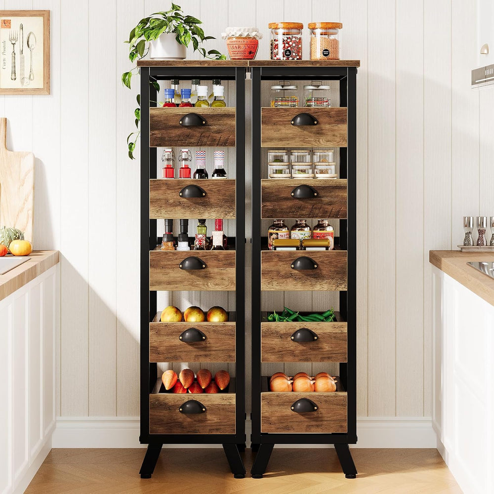 Tribesigns 5-Tier Narrow Kitchen Stand Fruit and Vegetable Storage Rack
