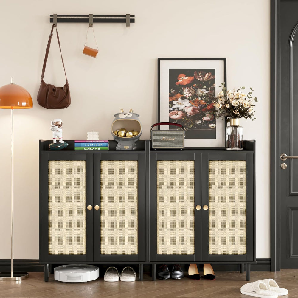 Shoe Rack,Shoe Storage,Rattan Shoe Cabinet for Entryway,Shoe Storage Cabinet ...