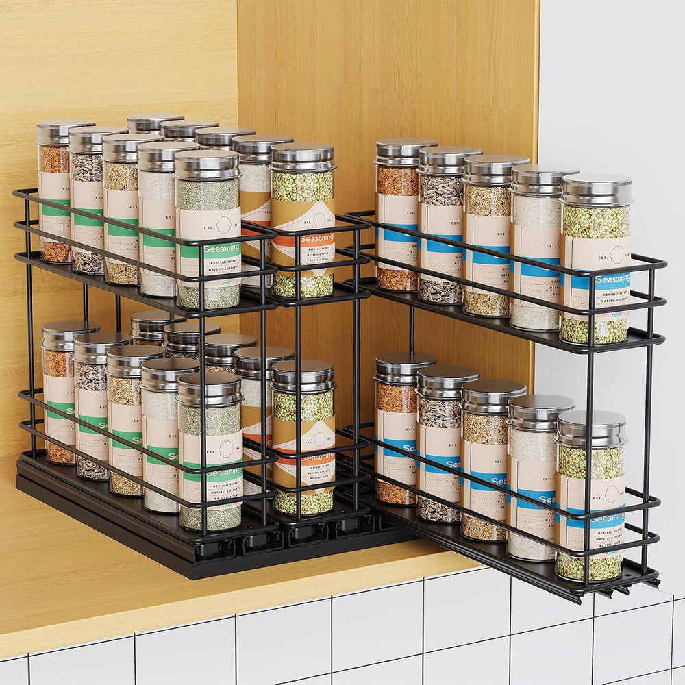 Mystozer Pull Out Spice Rack Organizer for Cabinet, Slide Out Spice Racks, Ea...