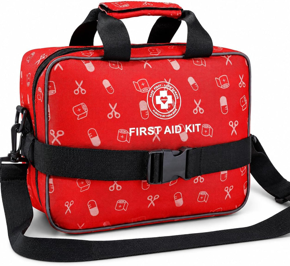 All-in-One Premium 530 Piece Emergency First Aid Kit, Large Medical Kit for H...