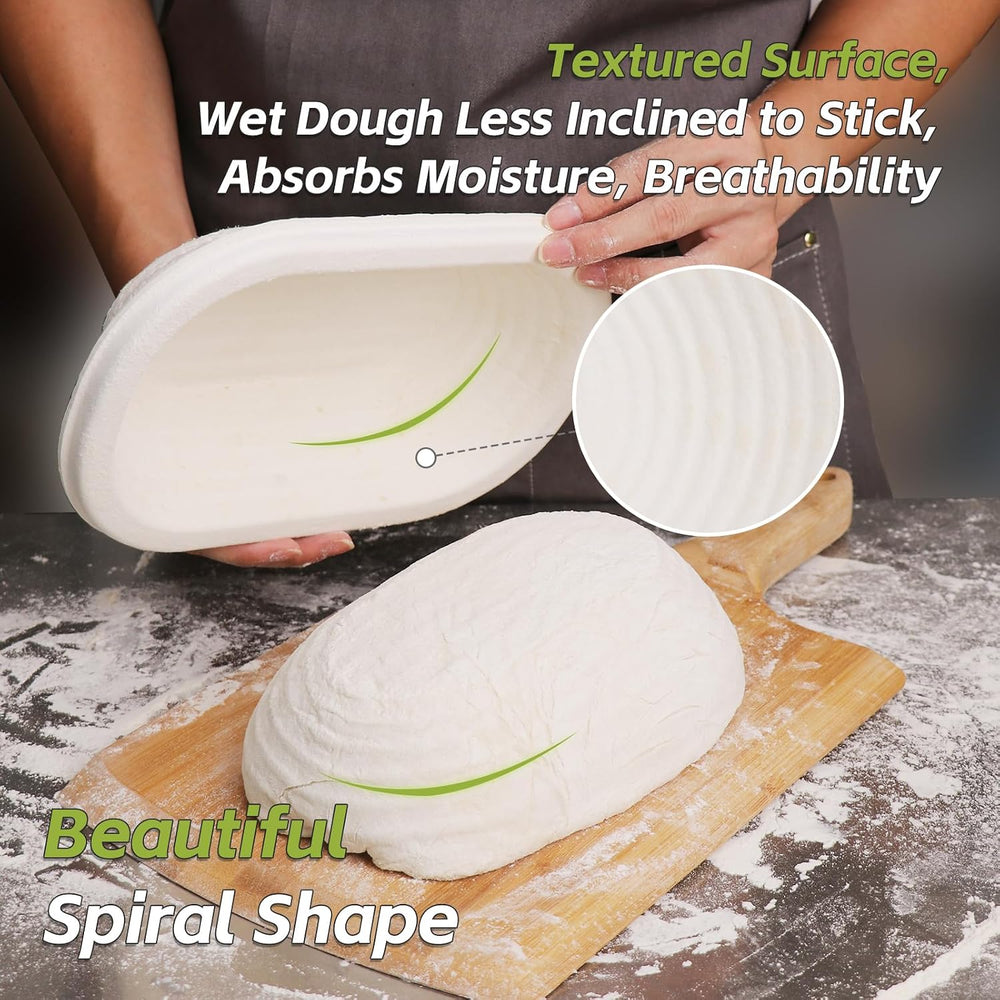 Sourdough Banneton Bread Proofing Basket Pulp Brotform 6-Pack
