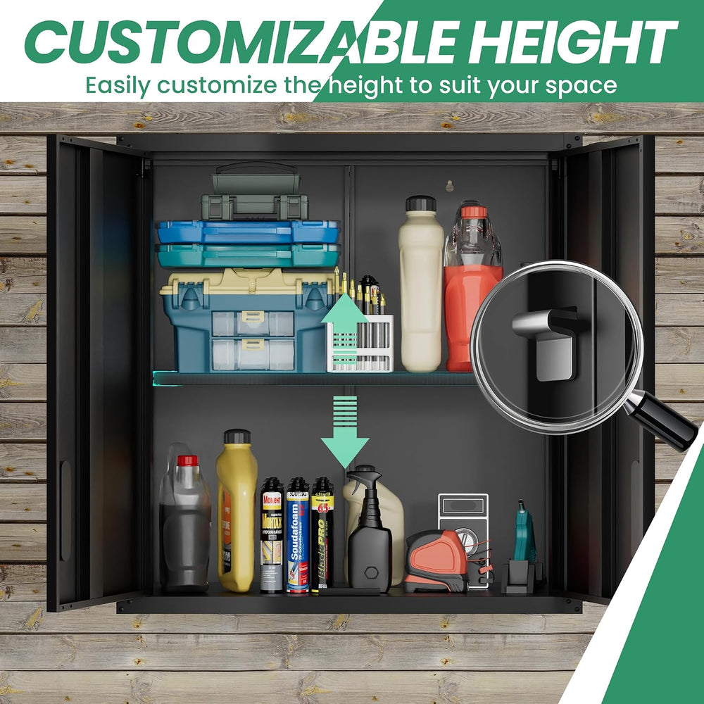 Garage Cabinet System | Heavy Duty Steel All-in-One Modular Garage Cabinet Se...