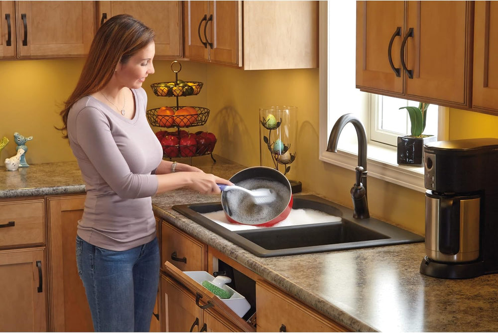 Rev-A-Shelf Tip-Out Sink Tray for Cabinets, Min Opening 13.25" W, 2 Pack