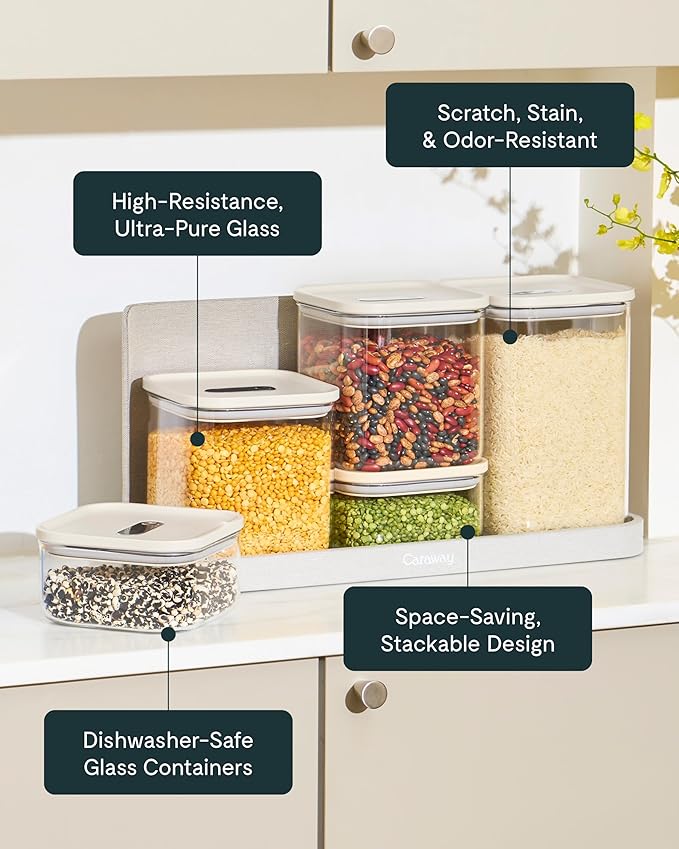 Caraway 2.5qt Glass Airtight Food Storage Container