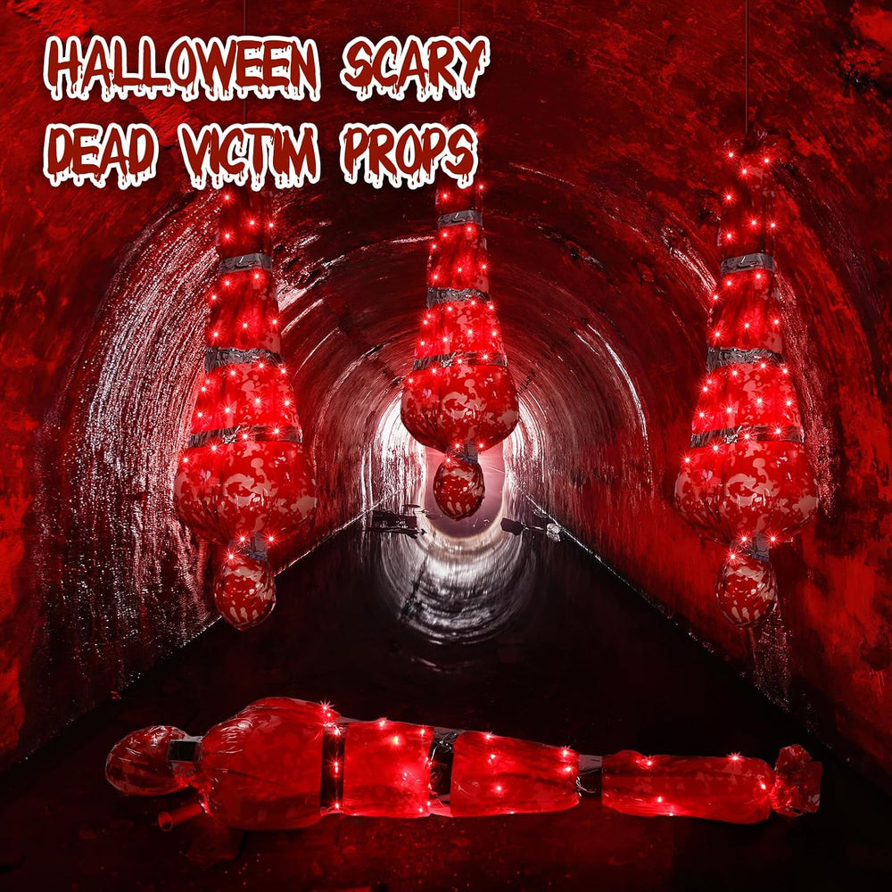 WinnerWhy 6 Pcs LED Halloween Hanging Body Prop Outdoor Decoration
