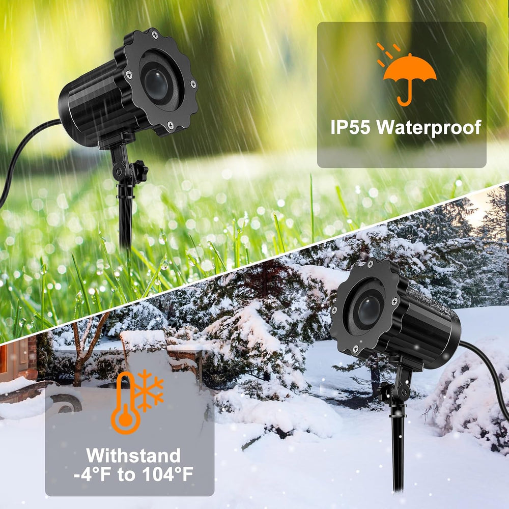 Halloween Projector Outdoor, 2026 Upgraded 3D Dynamic Skull HD Patterns,Clear...